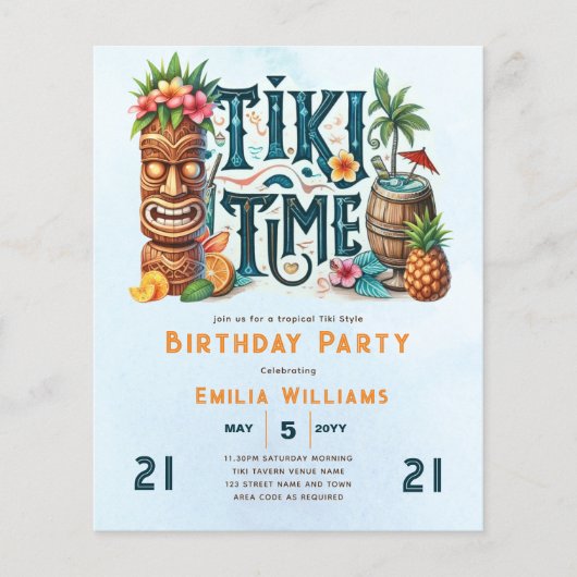 TIKI誕生日熱帯ルアウ（ハワイ式宴会）ハワイアンパーティー (正面)
