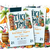 TIKI誕生日熱帯ルアウ（ハワイ式宴会）ハワイアンパーティー