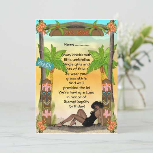 Tiki -招待状 招待状 (スタンド正面)