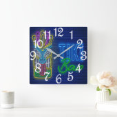 Tiki Bar スクエア壁時計 (ホーム)