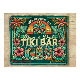 Tiki Bar Glossy Poster  ポスター