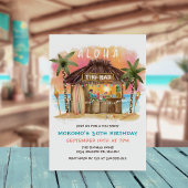 Tiki Beach Bar | トロピカル シー サンセット バースデー 招待状