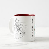Tiki Coffee Mug / Kaffee Becher ツートーンマグカップ (正面左)