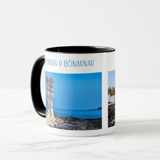 Tiki Coule & Black Lava, Big Island, Hawaii, Mug マグカップ (正面左)