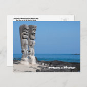 Tiki Greetings, Place of Refugeing, Big Island Haw ポストカード (正面/裏面)