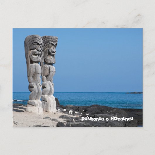 Tiki Greetings, Place of Refugeing, Big Island Haw ポストカード (正面)