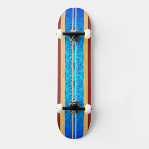 Tiki Hawiianのフェイクな木製のサーフボード スケートボード