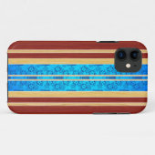 Tiki Hawiianの模造のな木製のサーフボード Case-Mate iPhoneケース (裏面(横))