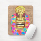  Tiki Head Hawaiian Lei マウスパッド (マウス)