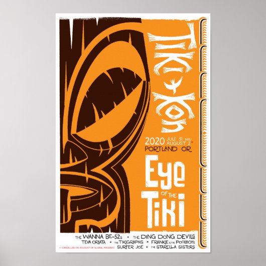 Tiki Kon: Eye of the Tiki Poster (Closed Eye) ポスター (正面)