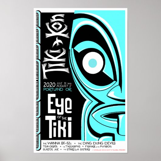 Tiki Kon: Eye of the Tiki Poster (Open Eye) ポスター (正面)