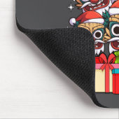 Tiki Le Luau Hawaiian Tiki Mask Christmas Tree Xma マウスパッド (コーナー)