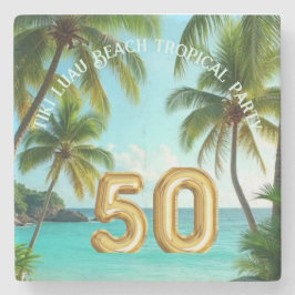 tiki luau tropical beach party  ストーンコースター