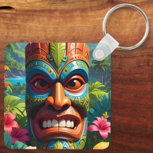 Tiki Mask キーホルダー (裏面)