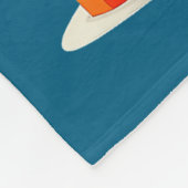 Tiki Mask Luau Christmas Tree Hawaiian Xmas Hat Ha フリースブランケット (角)