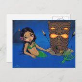 「Tiki Mermaid」はがき ポストカード (正面/裏面)