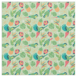 Tiki Parrot ファブリック