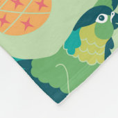 Tiki Parrot Blanket フリースブランケット (角)