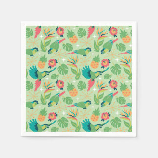 Tiki Parrot Cocktail Napkins スタンダードカクテルナプキン