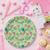 Tiki Parrot Paper Plates ペーパープレート (パーティー)