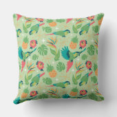 Tiki Parrot Pillow クッション (裏面)