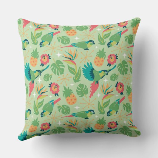Tiki Parrot Pillow クッション (裏面)