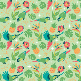 Tiki Parrot Wrapping Paper ラッピングペーパー