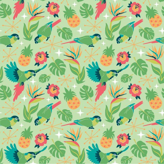 Tiki Parrot Wrapping Paper ラッピングペーパー