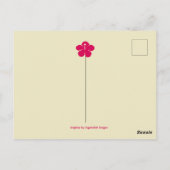 Tiki Statue, Torches and Hibiscus Flower  ポストカード (裏面)