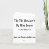 Tiki Tikiのメッセージカード カード (裏面)