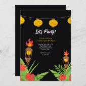 Tiki Torches 招待状 (正面/裏面)