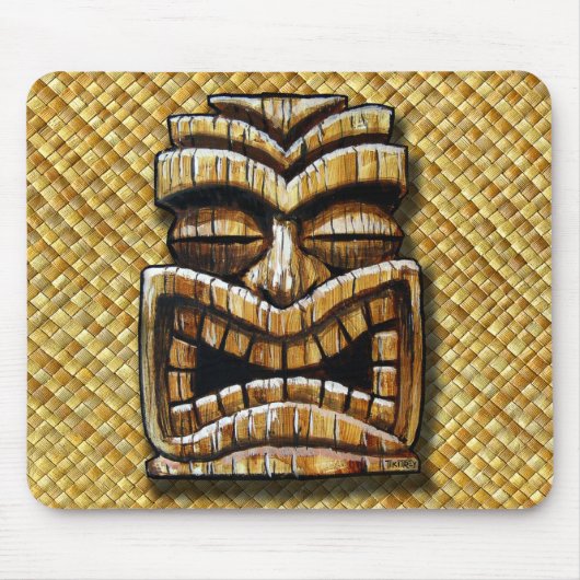 TikiTreyからのTikiの人のマウスパッド マウスパッド (正面)
