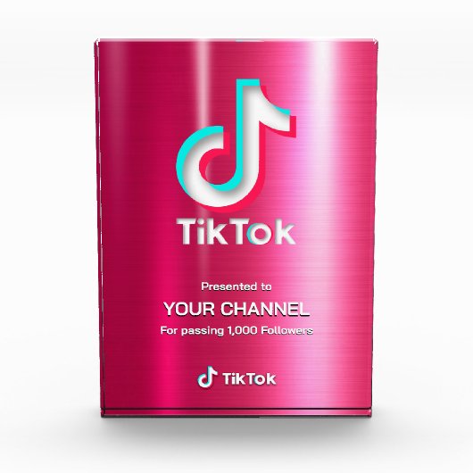 TikTokアワードカスタムチャンネル フォトブロック (正面)