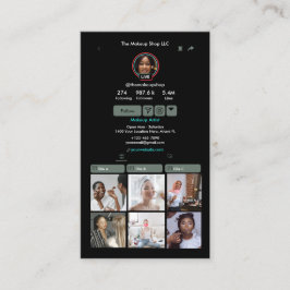 TikTokセージ緑のソーシャルメディアQRコード 名刺