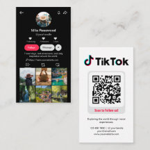 Tiktokプロフィール写真グリッド フォローはこちら QRコード