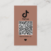 TikTok テラコッタ | QR 名刺 (裏面)