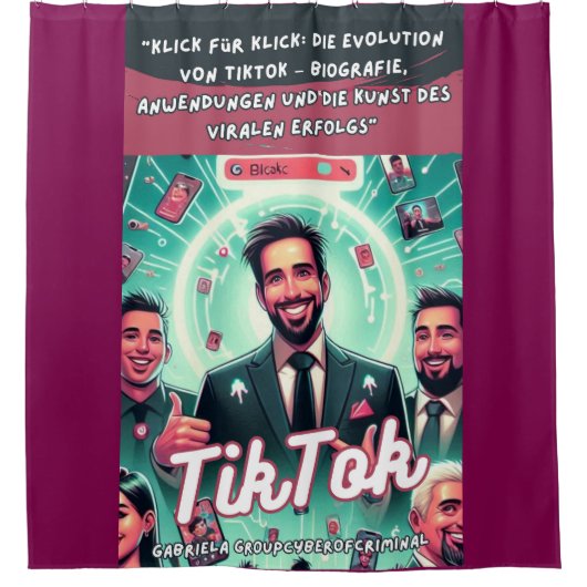 TikTok das Buch シャワーカーテン (正面)