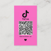 TikTok QRコードでつながる 名刺 (裏面)