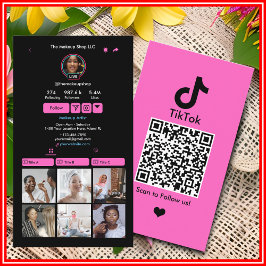 TikTok QRコードでつながる 名刺