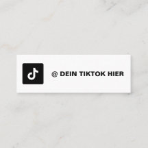 Tiktok Vistenkarte Gestalten Schwarz Weizs