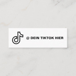 Tiktok Vistenkarte Selbst Gestalten Schwarz Weizs スキニー名刺