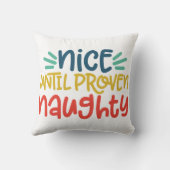 'Tilいけな Proven Nice Christmas Pillow - おもしろい クッション (裏面)