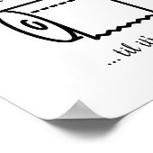 tilそれが行ってしまったトイレ紙おもしろいバスルームのアート ポスター (角)