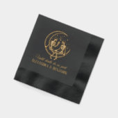 Til死は私たちパーツスケルトンカップル三日月 箔ナプキン (左)