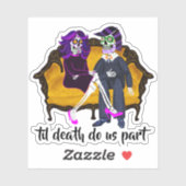 Til死は私たちパートモダンヴィンテージ砂糖スカル シール (シート)