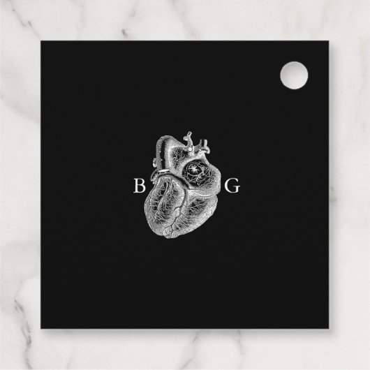 Til Deathゴシックハートフローラ結婚スカル フェイバータグ (裏面)