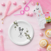 Til Deathゴシックハートフローラ結婚スカル ペーパープレート (パーティー)