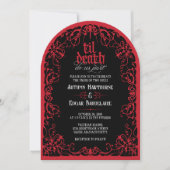 Til Death ゴシックアーチ ウェディングインビテーション 招待状 (正面)