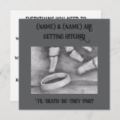 'Til Death 招待状 (正面/裏面)