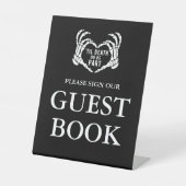 Til Death Black Gothic'結婚s Sign Our Guest Book 台座サイン (正面)